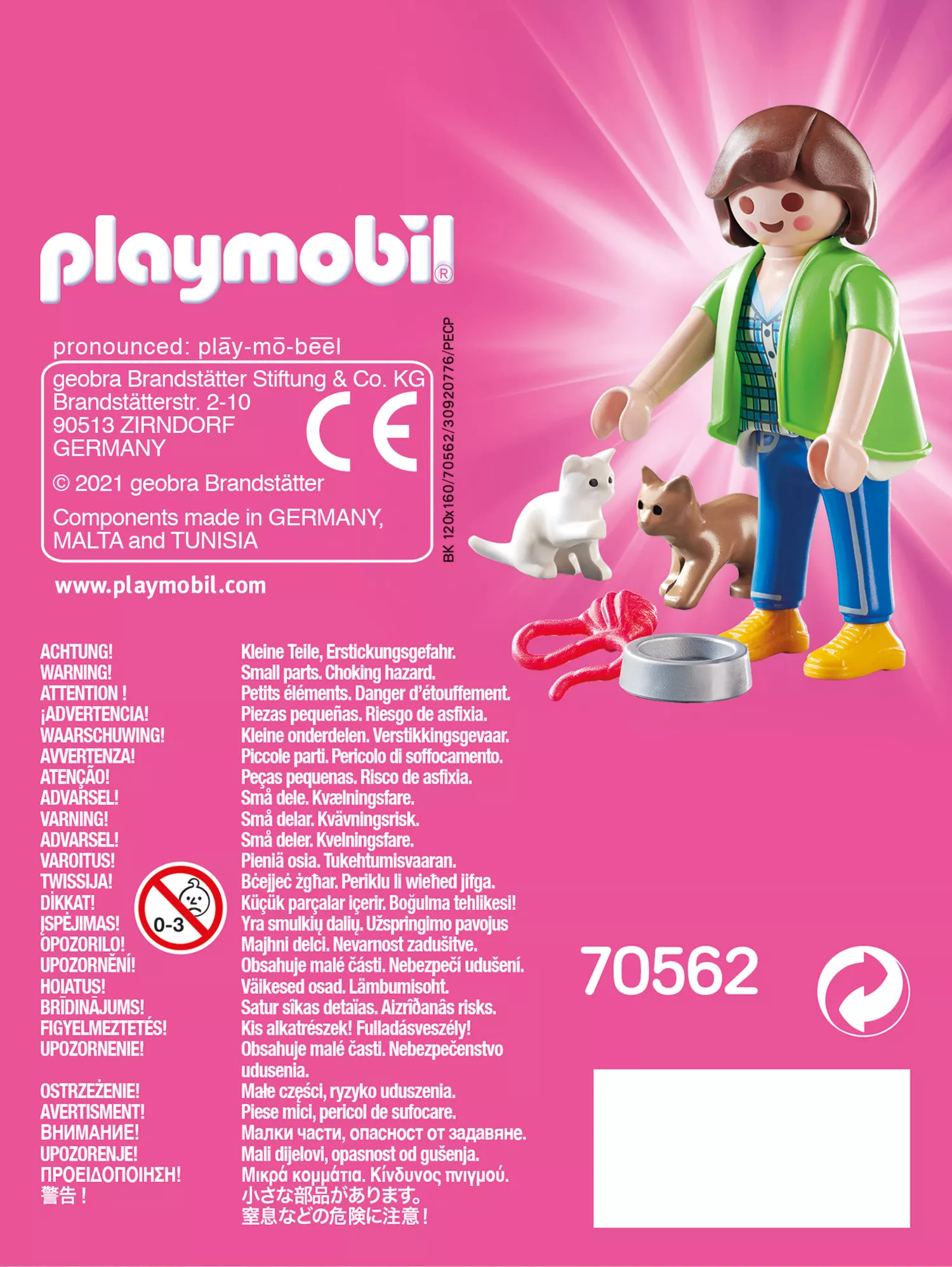 PLAYMOBIL 70562 Frau mit Katzenbabys