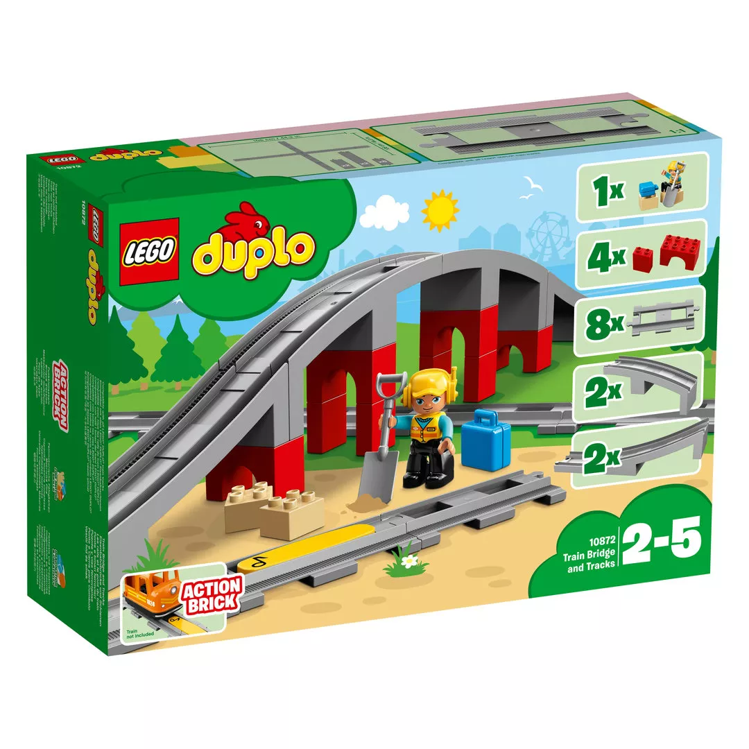 LEGO 10872 Eisenbahnbrücke und Schienen