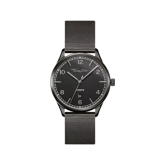 Thomas Sabo Uhr Unisex, Code Ts, Schwarz WA0342-202-203-40, Watches