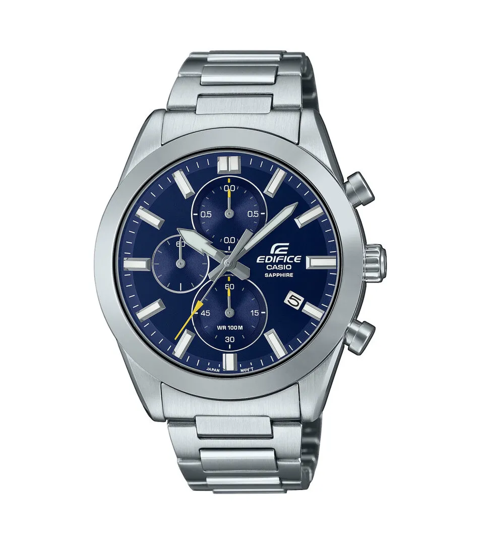 CASIO EFB-710D-2AVUEF uhr, edifice, silber/blau