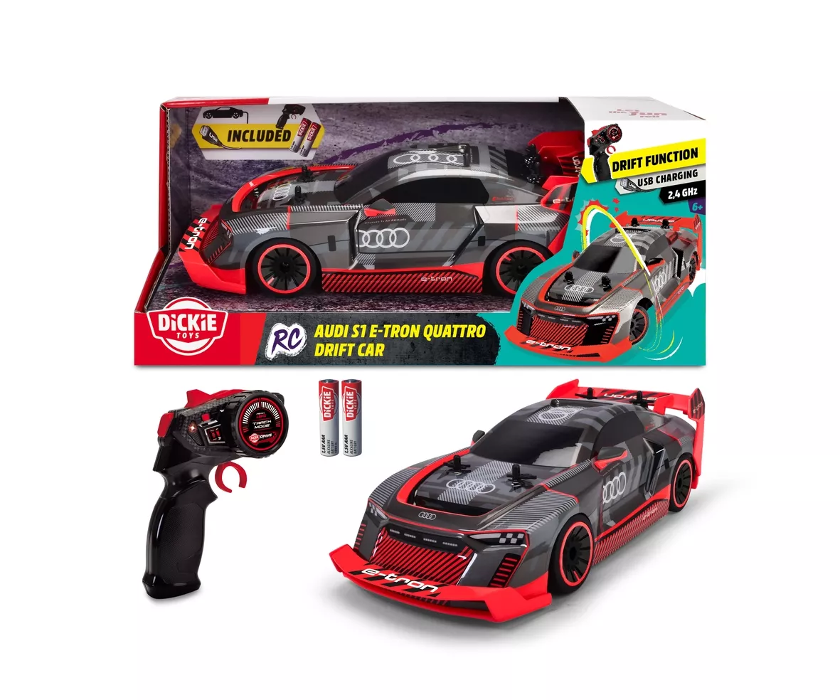 Dickie Toys RC Audi S1 E-Tron Quattro Drift Car, RTR (201106011)