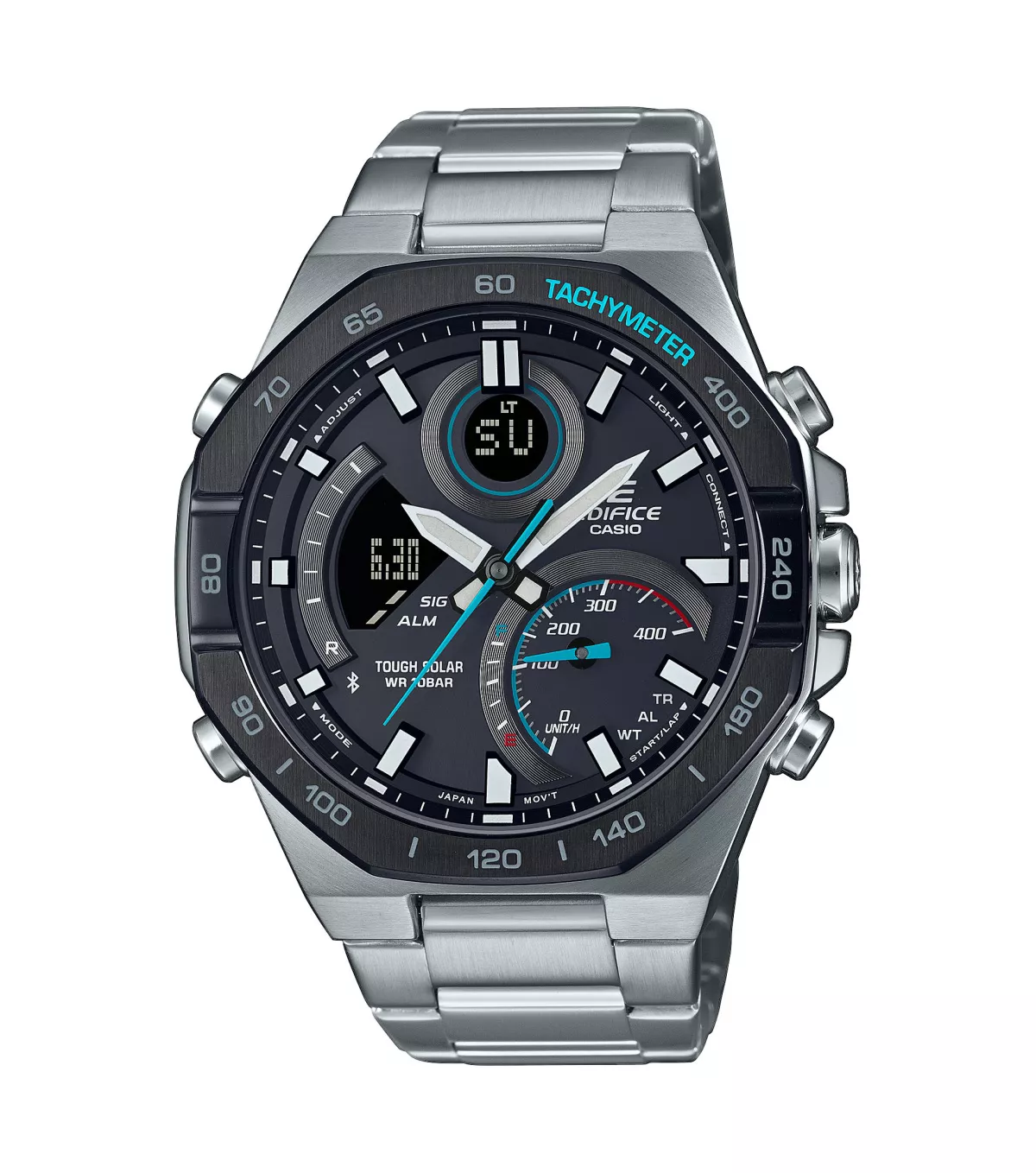 CASIO ECB-950DB-1AEF uhr, edifice, silber/schwarz