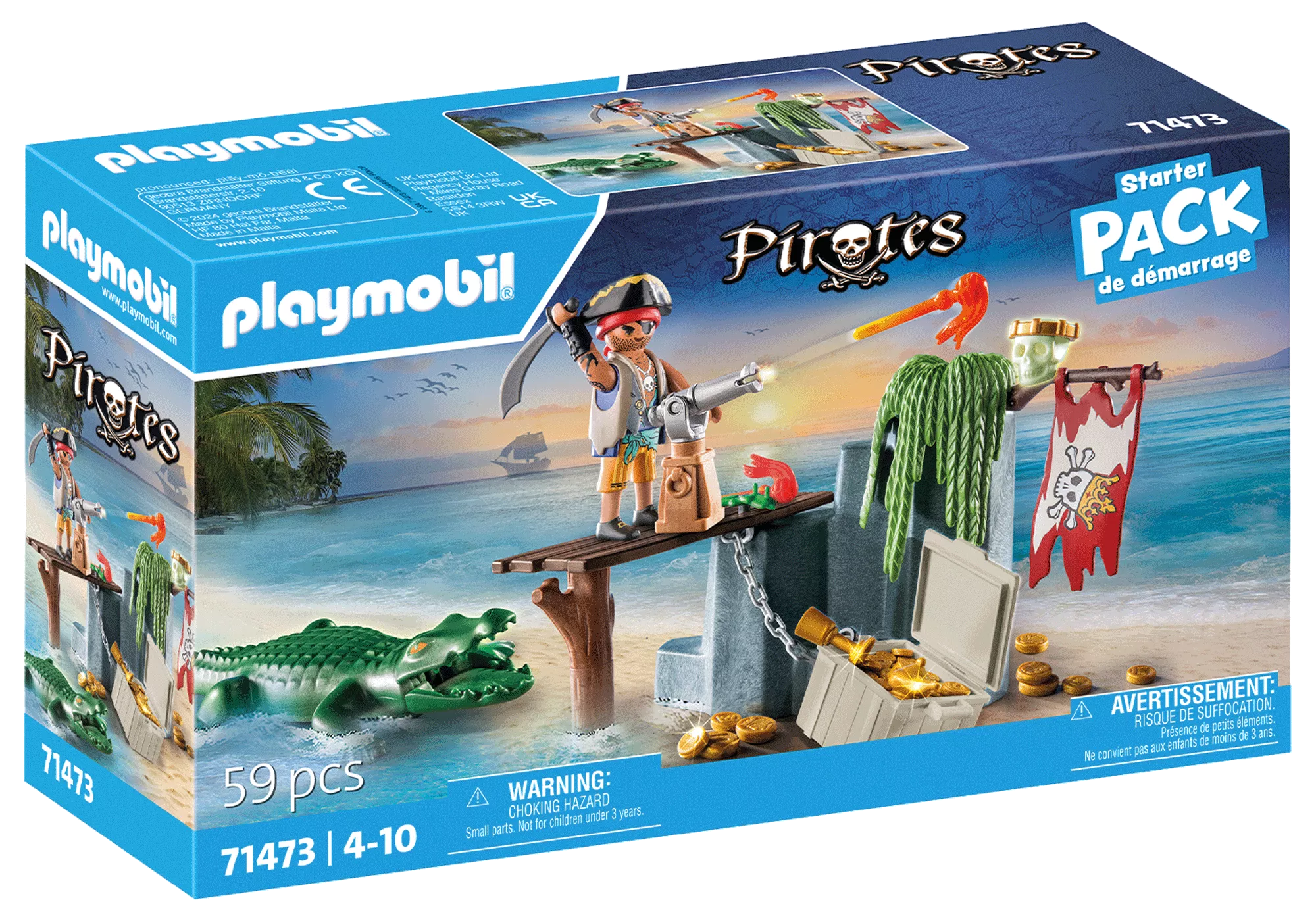 PLAYMOBIL 71473 Pirat mit Alligator
