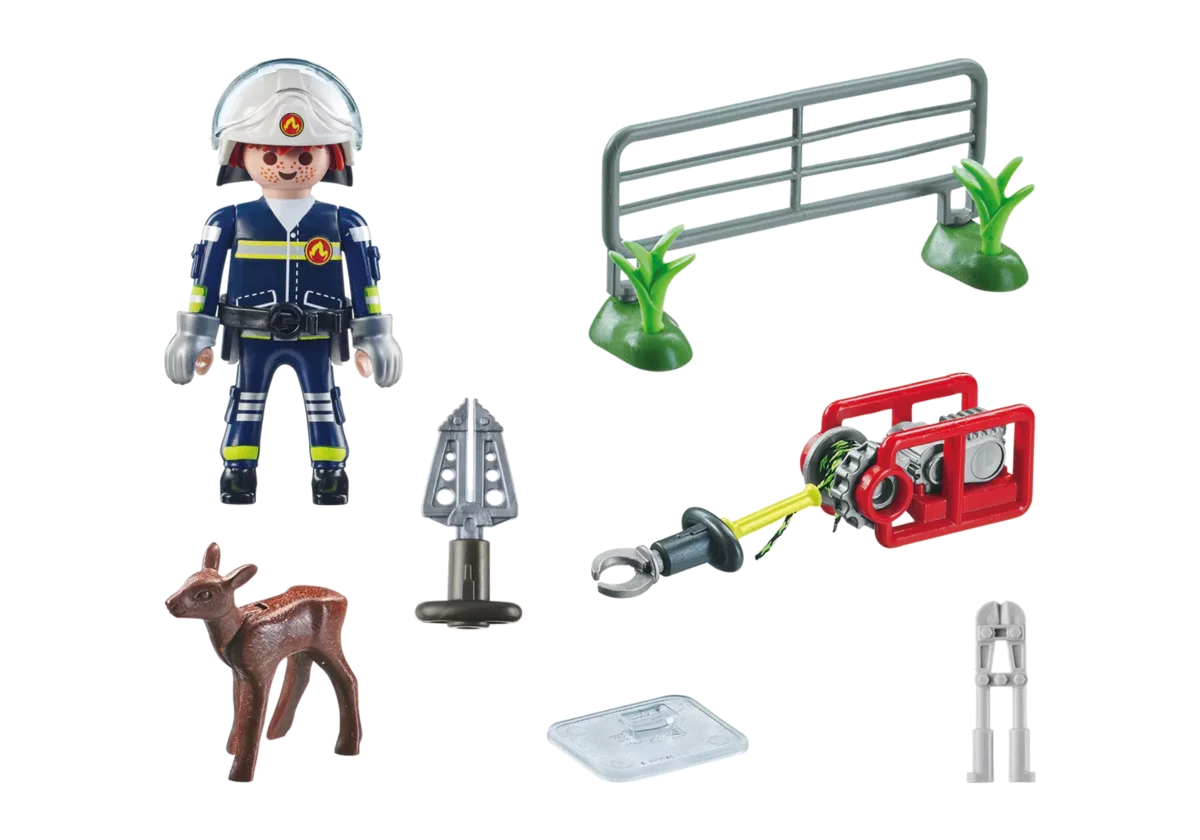 PLAYMOBIL 71467 Feuerwehr-Tierrettung