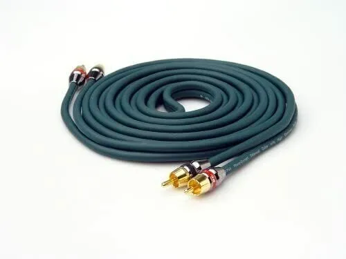 Phoenix Gold ARx.705 TLN Platinium TwinLink Cinch-Kabel 1,0 m, TwinLink "Twisted Pair" Cinchkabel Ø 6 mm, blau Made in USA 