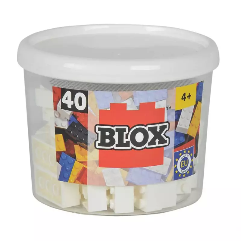 Blox, 40 Steine In Dose, Weiß