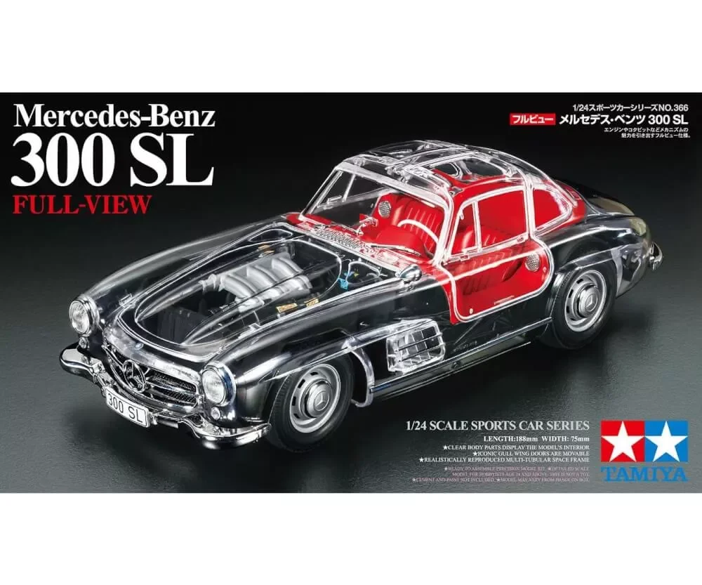 TAMIYA Mercedes-Benz 300SL Full-View 1:24