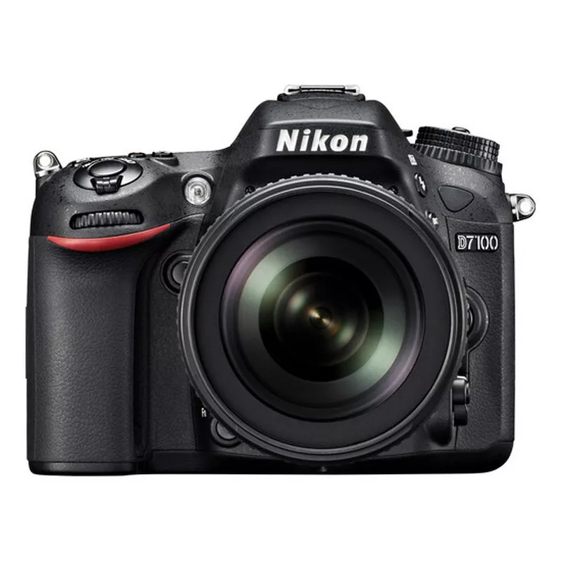 Nikon D7100 SLR-Digitalkamera (24 Megapixel, 8 cm (3,2 Zoll) TFT-Monitor, Full-HD-Video) Kit inkl. AF-S DX 18-105 mm 1:3,5-5,6G ED VR Objektiv schwarz