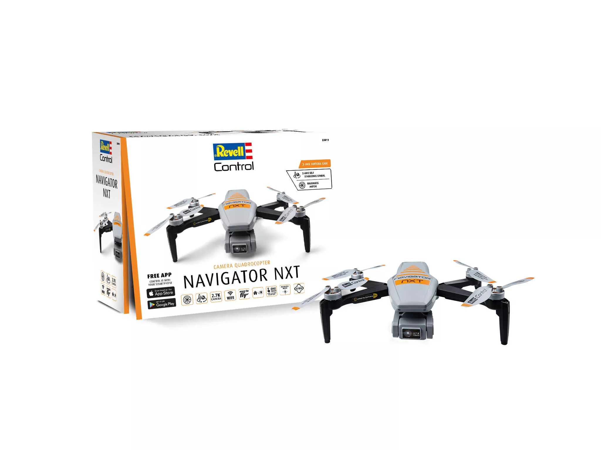 Revell 23811 RC Quadrocopter Navigator NXT Revell Control Ferngesteuerte Drohne