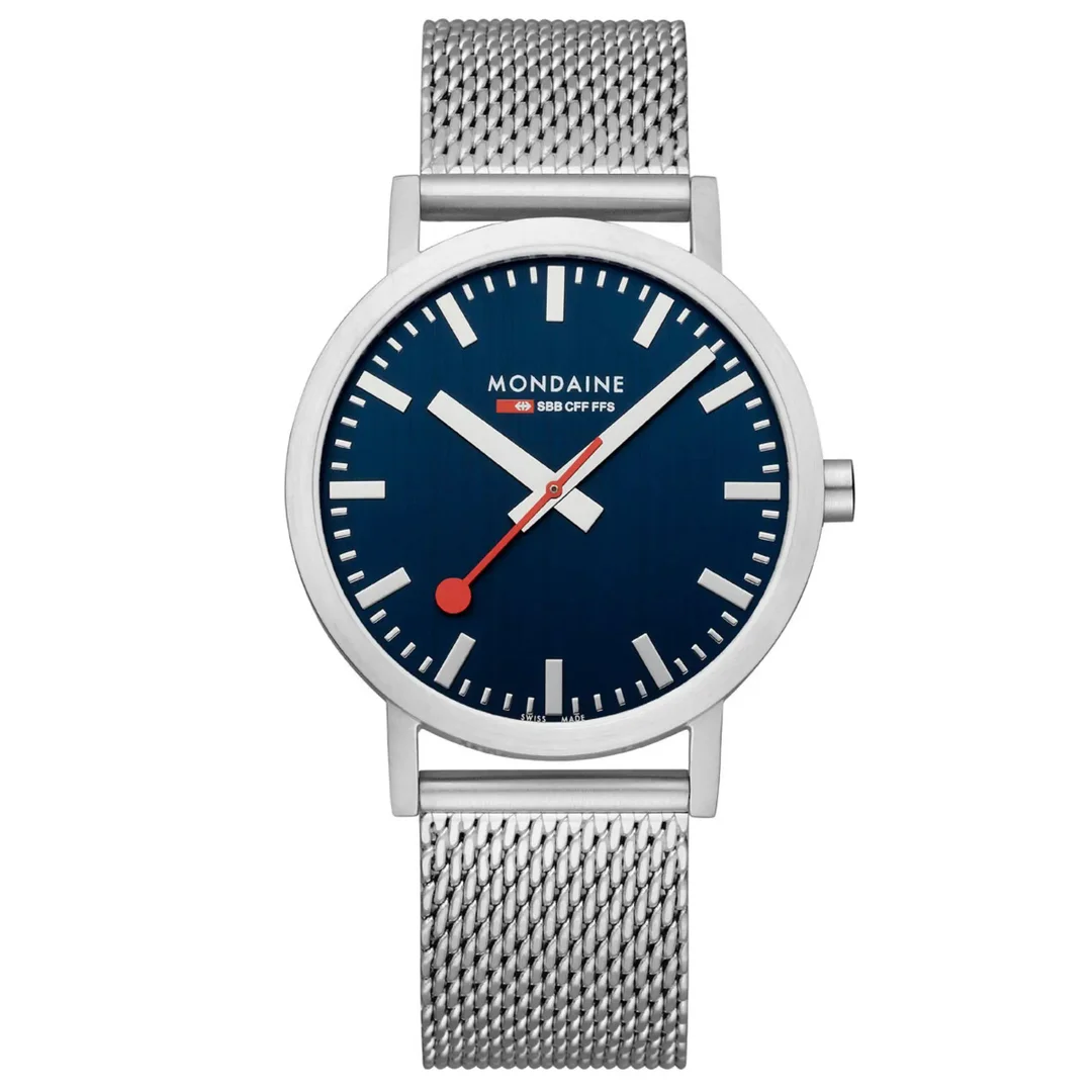 Mondaine Classic 316L Stainless steel Blau A660.30360.40SBJ