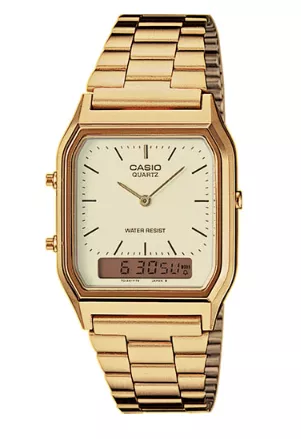 CASIO AQ-230GA-9DMQYES Uhr, Herren, Coll. Basis, Gold