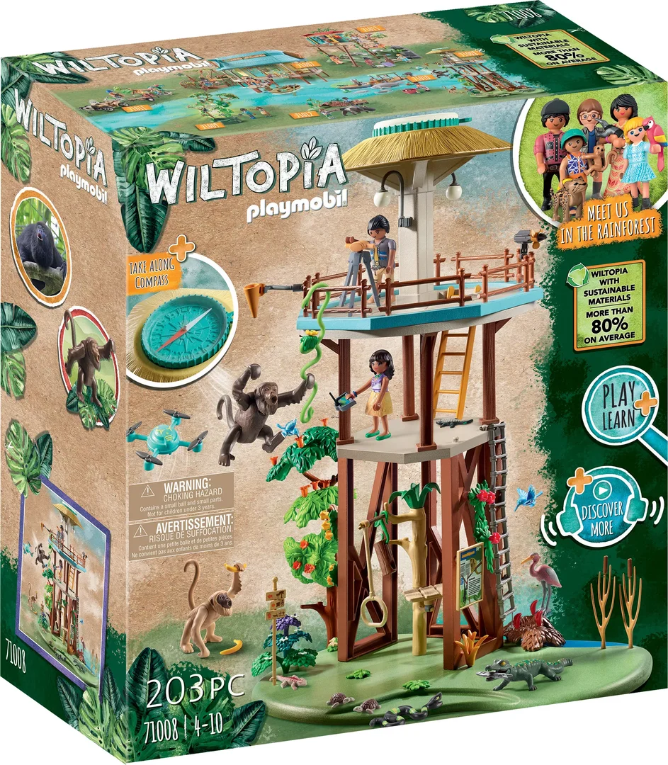 PLAYMOBIL 71008 Wiltopia - Forschungsturm mit Kompass