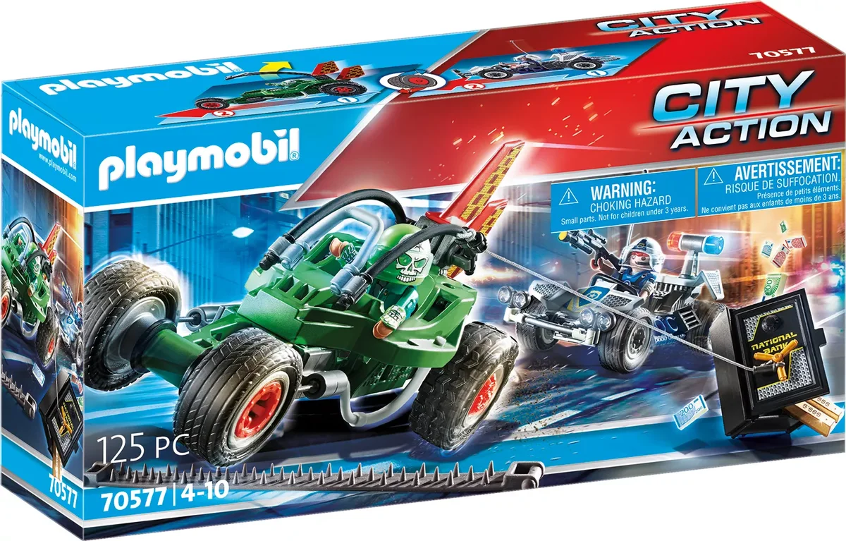 PLAYMOBIL 70577 Polizei-Kart: Verfolgung des Tresorräubers