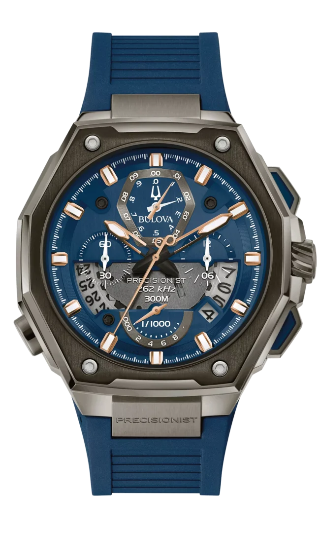 BULOVA 98B357 Uhr Precisionist Herren Blau