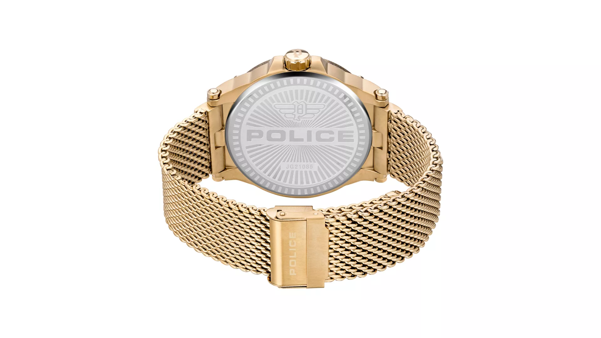 POLICE Carryover Edelstahl Gold Schwarz Uhr PEWJG2108503