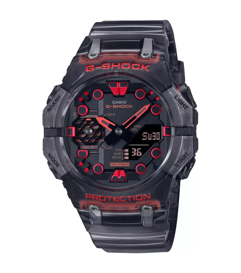 CASIO GA-B001G-1AER uhr, g-shock protection, schwarz/ rot