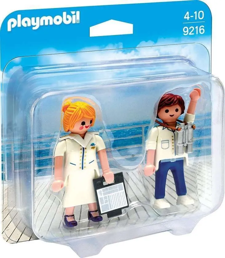 PLAYMOBIL 9216 Duo Pack Stewardess Und Offizier