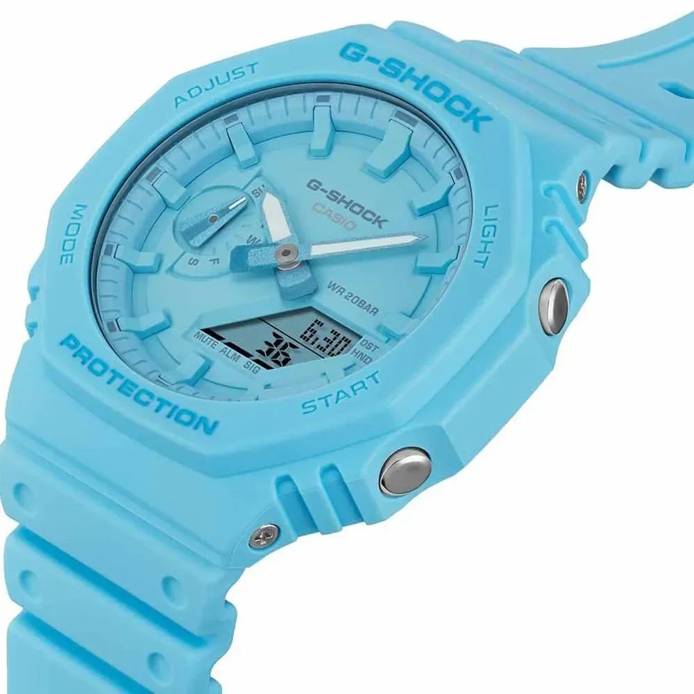 CASIO G-SHOCK GA-2100-2A2ER Uhr Armbanduhr analog digital blau 