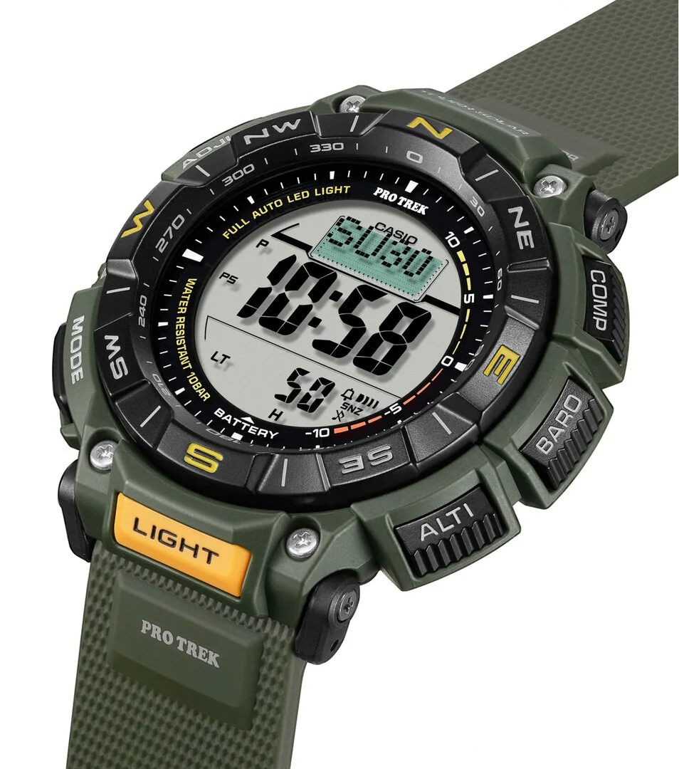 CASIO PRG-340-3ER uhr, pro trek, digital, khaki