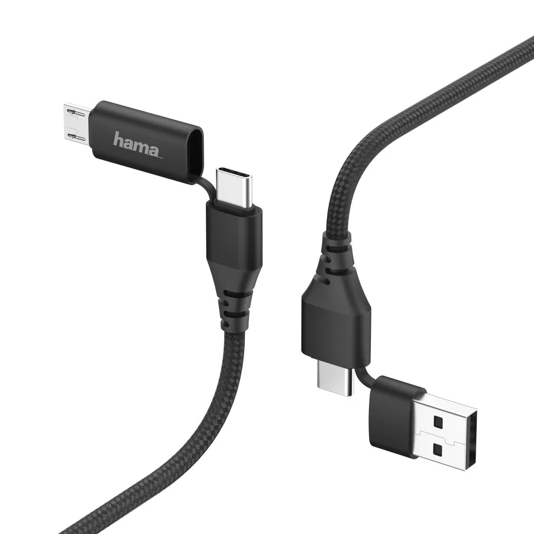 Hama 4in1-Ad.kabel,Type-C USB, Micro USB 183296