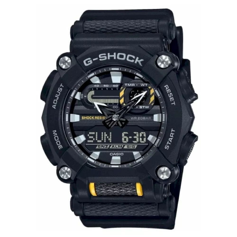 CASIO GA-900-1AER Uhr, G-Shock, Schwarz/Gelb