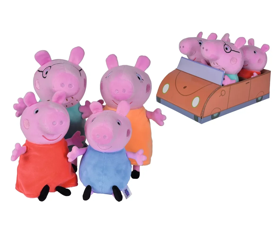 Peppa Pig 4-tlg. Familienset im Auto (109261006)