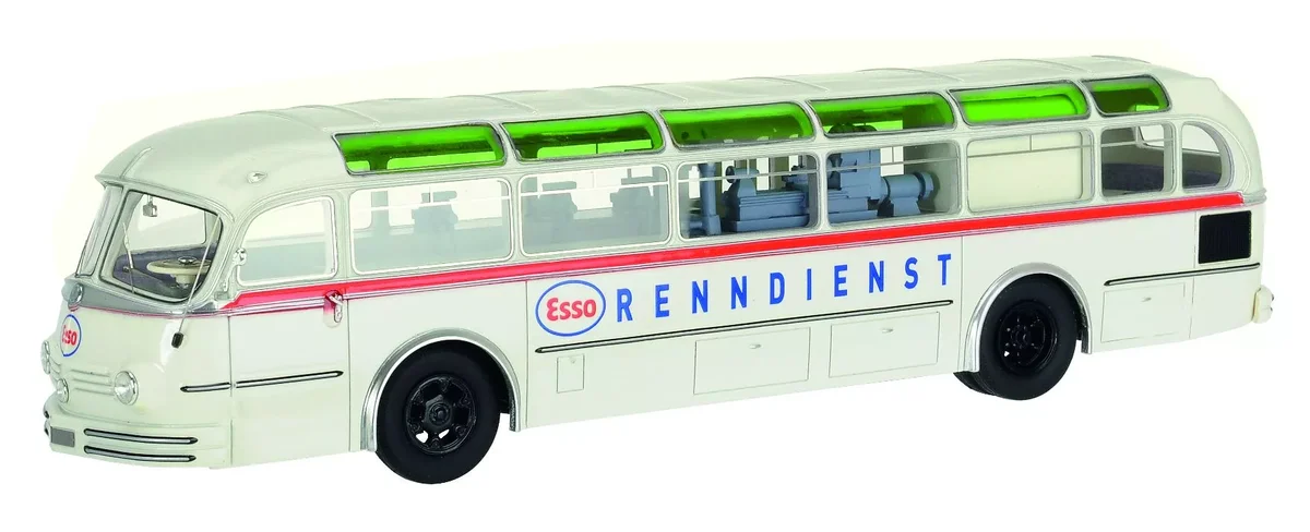 Schuco Mercedes-Benz O6600 H Esso Weiß Grün 1:43 450896700