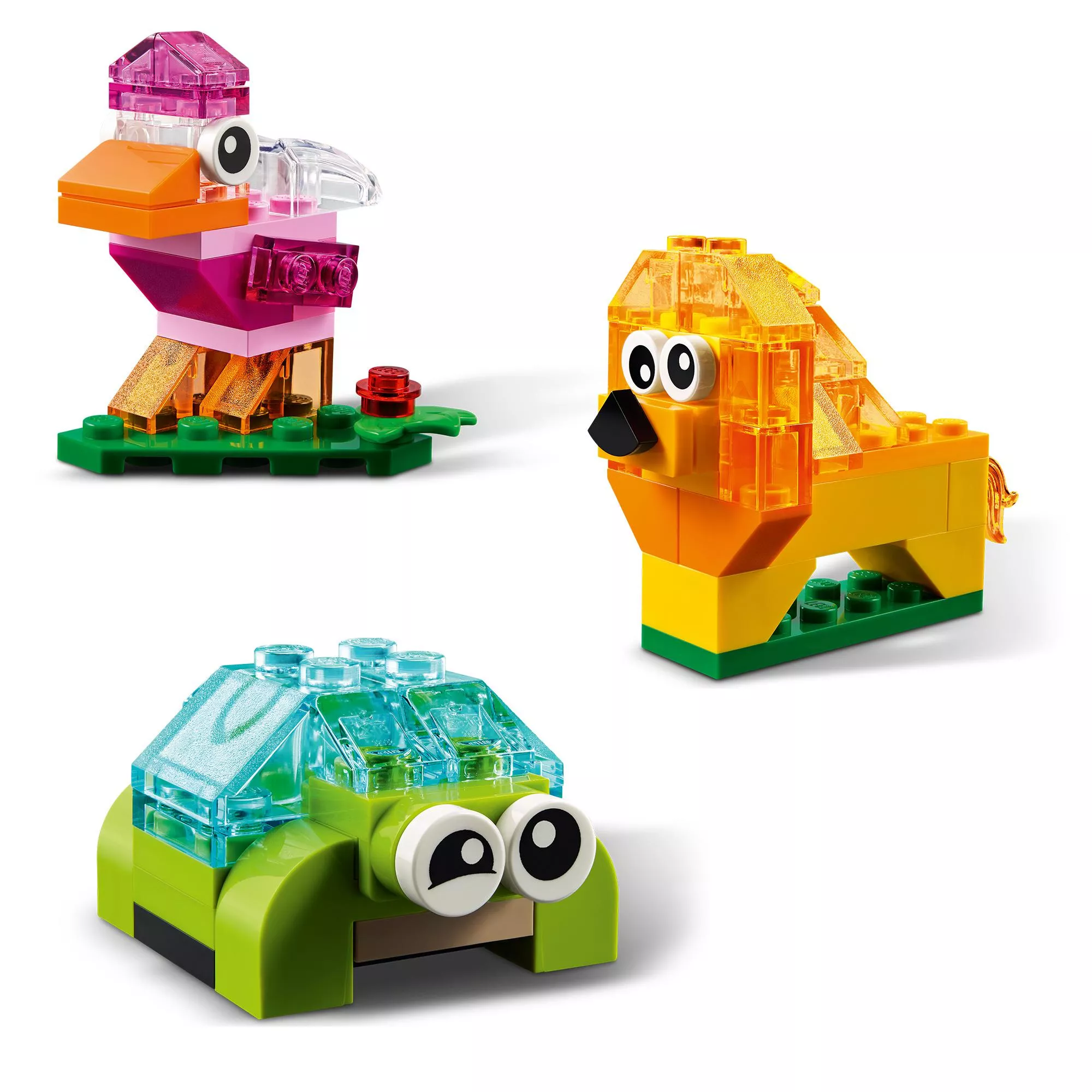 LEGO 11013 Classic Kreativ-Bauset mit durchsichtigen Steinen