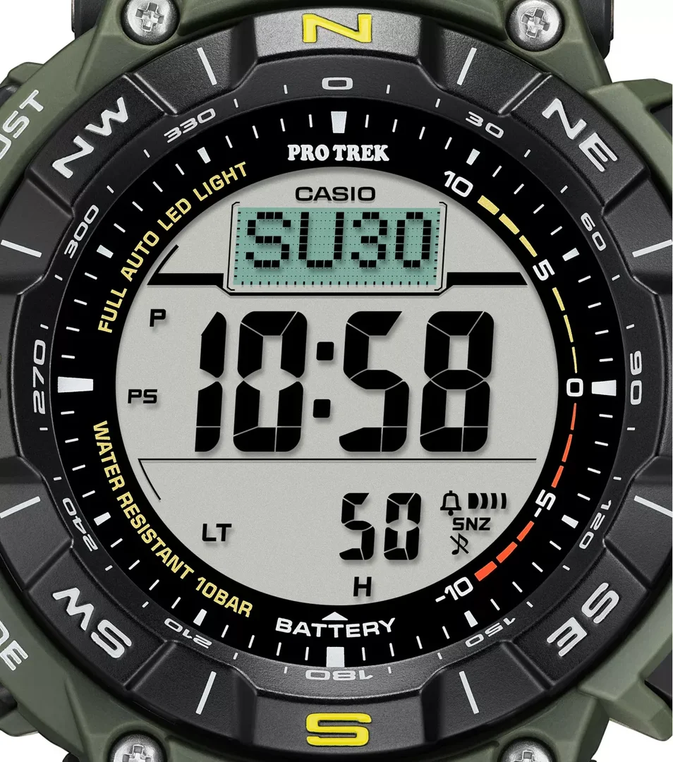 CASIO PRG-340-3ER uhr, pro trek, digital, khaki