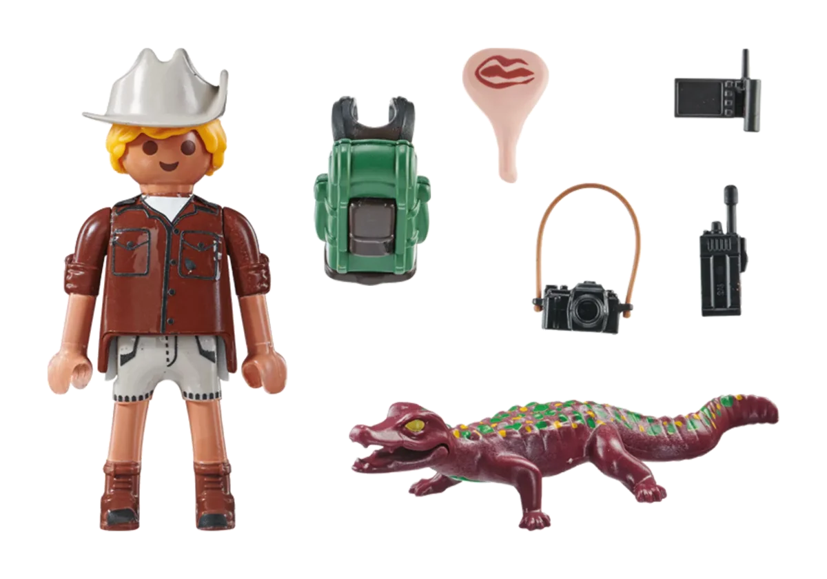 Playmobil 71168 Forscher mit jungem Kaiman Special Plus