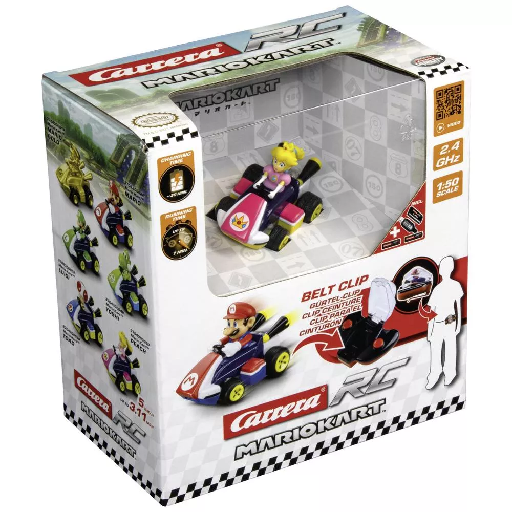 Carrera RC 2,4GHz Mario Kart(TM) Mini RC, Peach (Paperbox) 370430006P