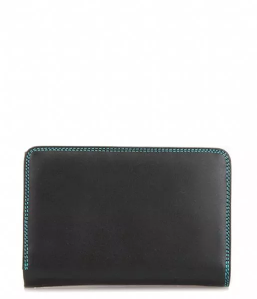 Mywalit Medium Tri-Fold Wallet Outer Zip Black 363-4