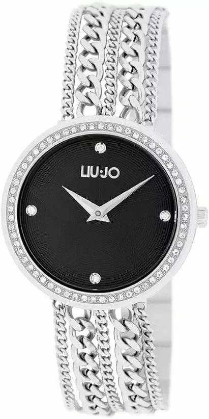 LIU JO Chains Silber Schwarz TLJ1831