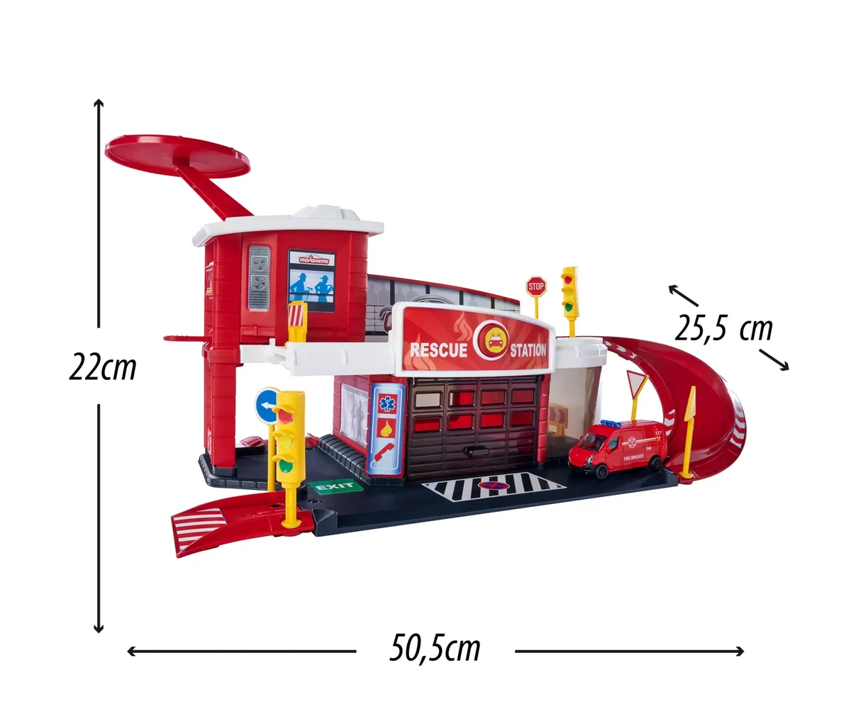 Majorette Creatix Rettungsstation + 1 Fahrzeug (212050038)