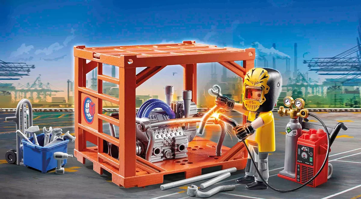 PLAYMOBIL 70774 Containerfertigung