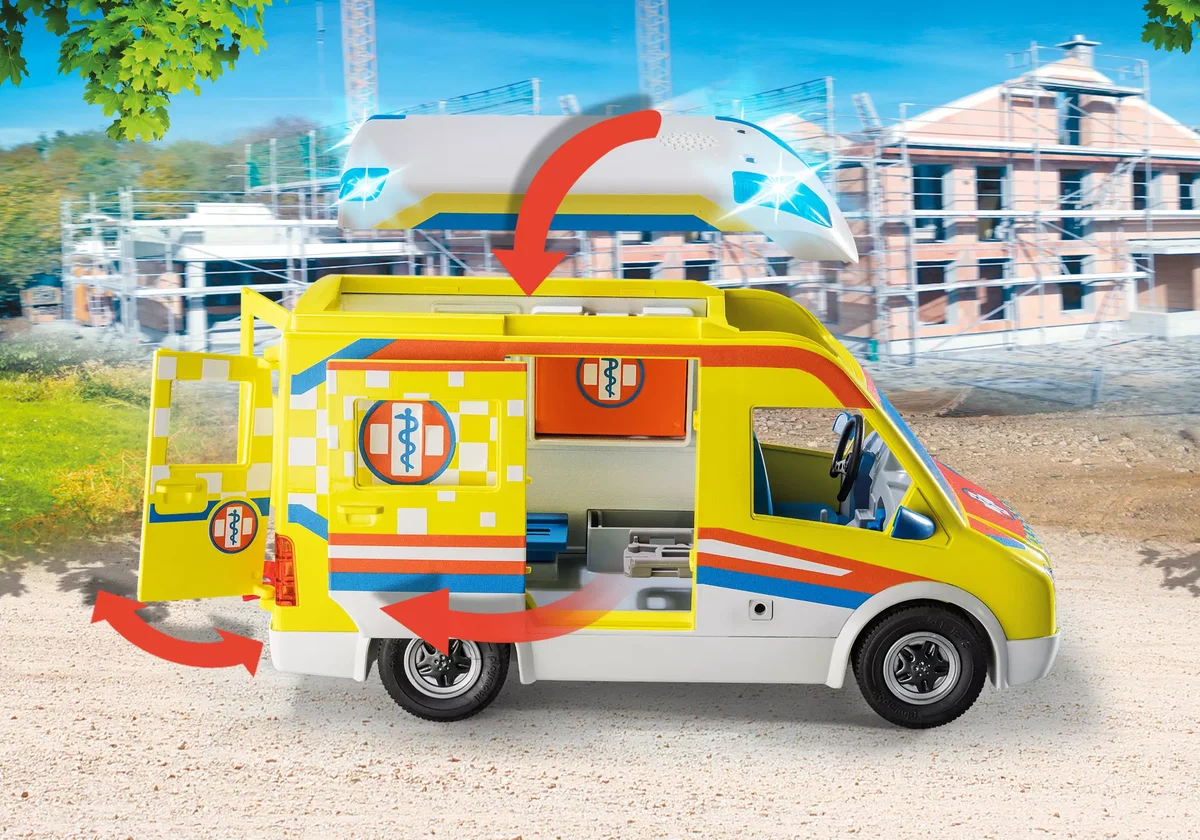 PLAYMOBIL 71202 Rettungswagen mit Licht und Sound