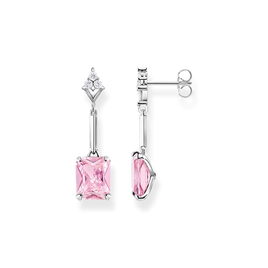 Thomas Sabo earring 925 Sterling silver/ zirconia pink Sterling Silver Heritage Pink H2177-051-9