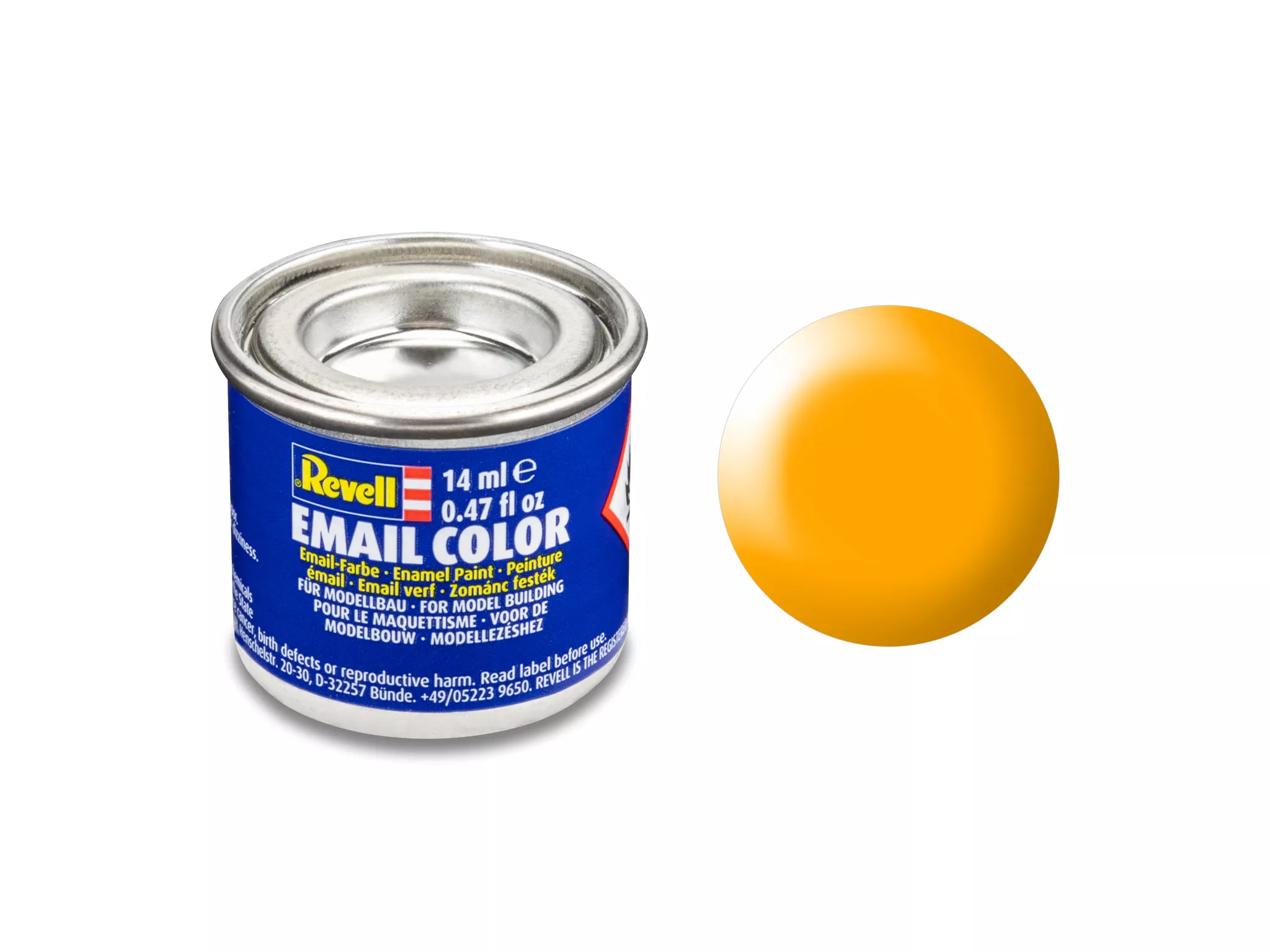Revell 32310 lufthansa-gelb, seidenmatt RAL 1028 14 ml-Dose Revell Modellbau-Farbe auf Kunstharzbasis