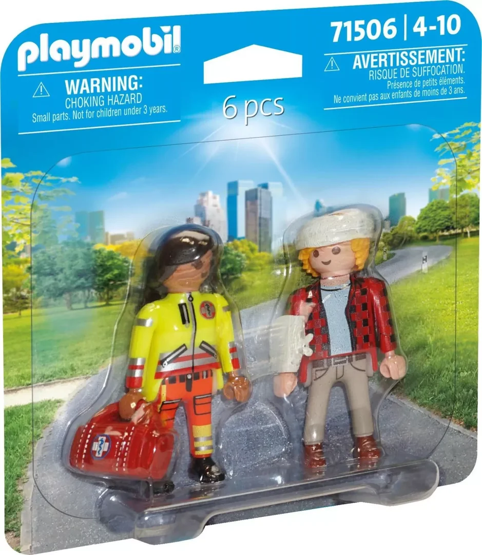 PLAYMOBIL 71506 Duopack Sanitäterin Mit Patient