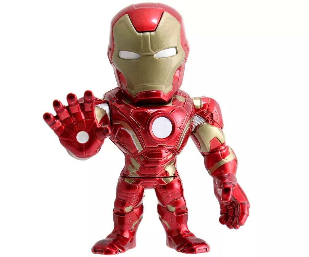 Jada 253221010 Marvel 4" Iron Man Metallfigur
