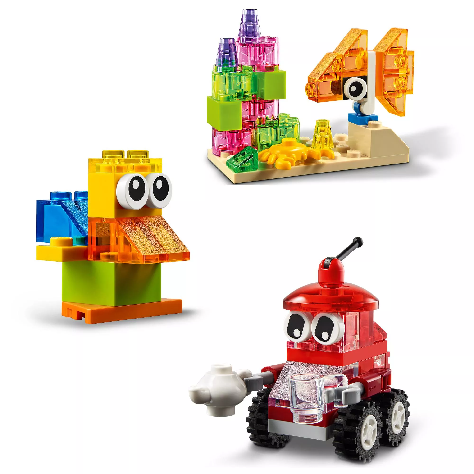 LEGO 11013 Classic Kreativ-Bauset mit durchsichtigen Steinen