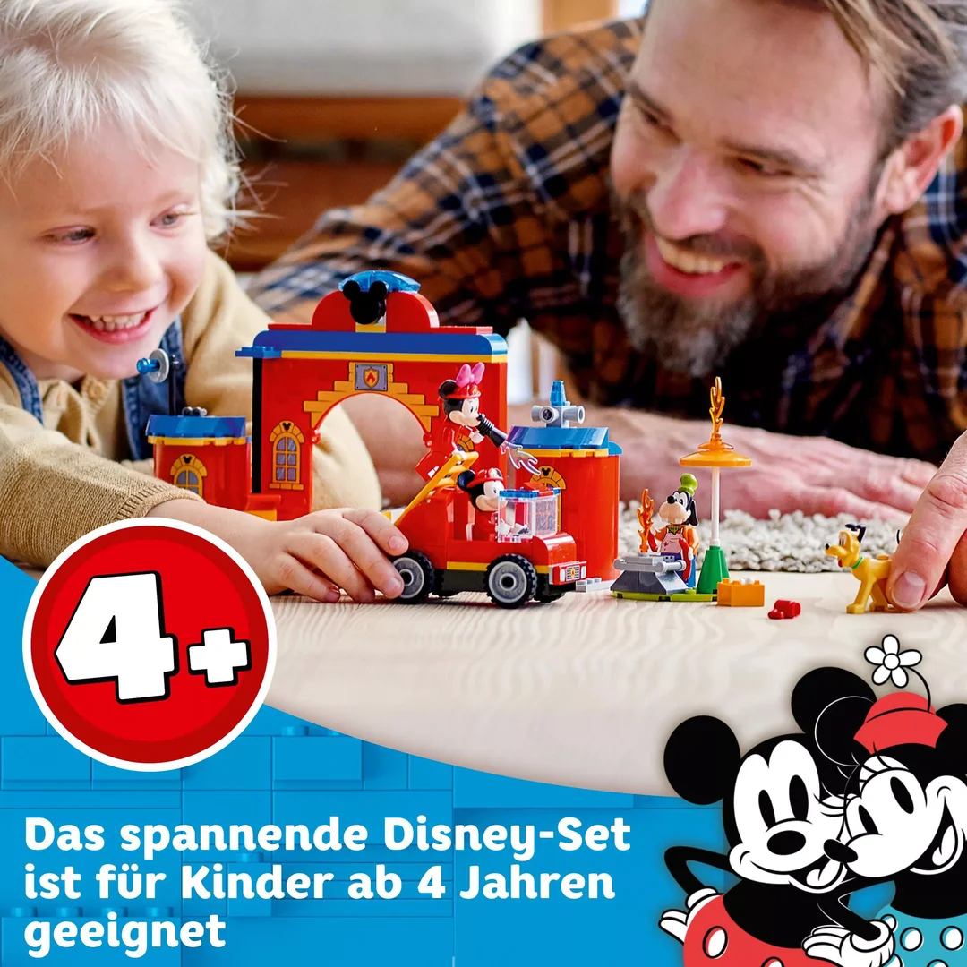 LEGO Disney Mickys Feuerwehrstation und Feuerwehrauto