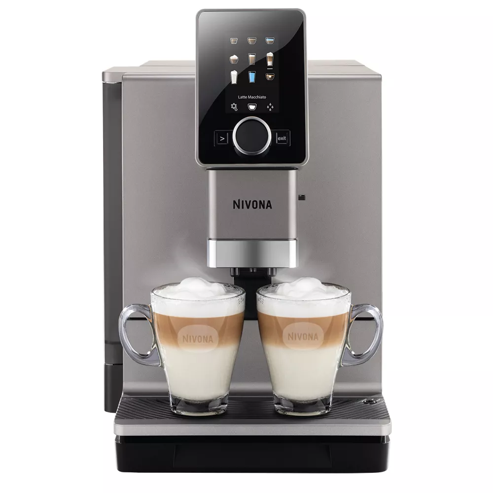 NIVONA CafeRomatica NICR 796 Kaffeevollautomat (weiß, Chrom, OneTouch, Kegelmahlwerk, TFT-Farbdisplay, herausnehmbare Brühgruppe, Tassenbeleuchtung, Bluetooth, App)