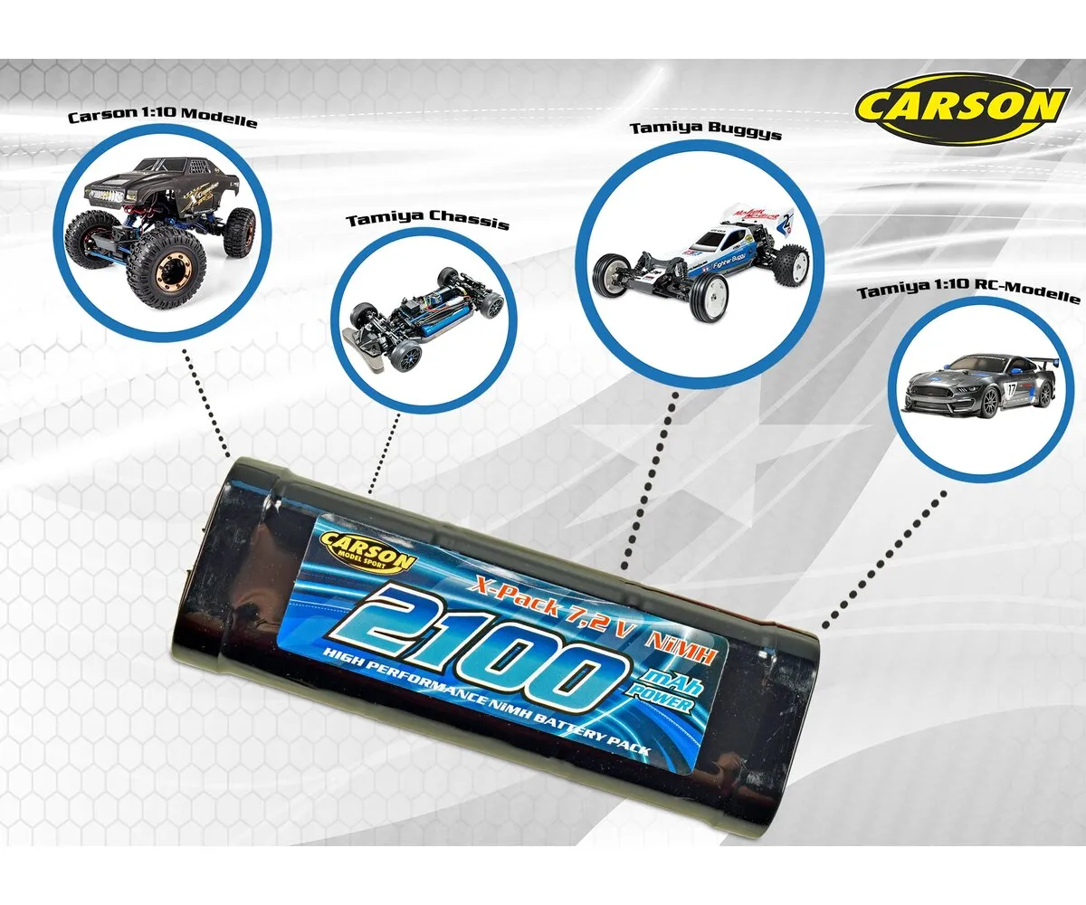 CARSON 7,2V/2100mAh NiMH Race Akku TAM (500608158)