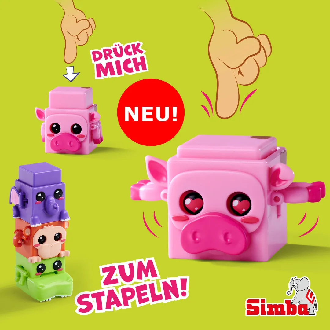 Bloxies Figur Serie II | 4,5 Cm Tier-Bausteine | Mit Bewegungseffekt | Für Kinder Ab 3 Jahre
