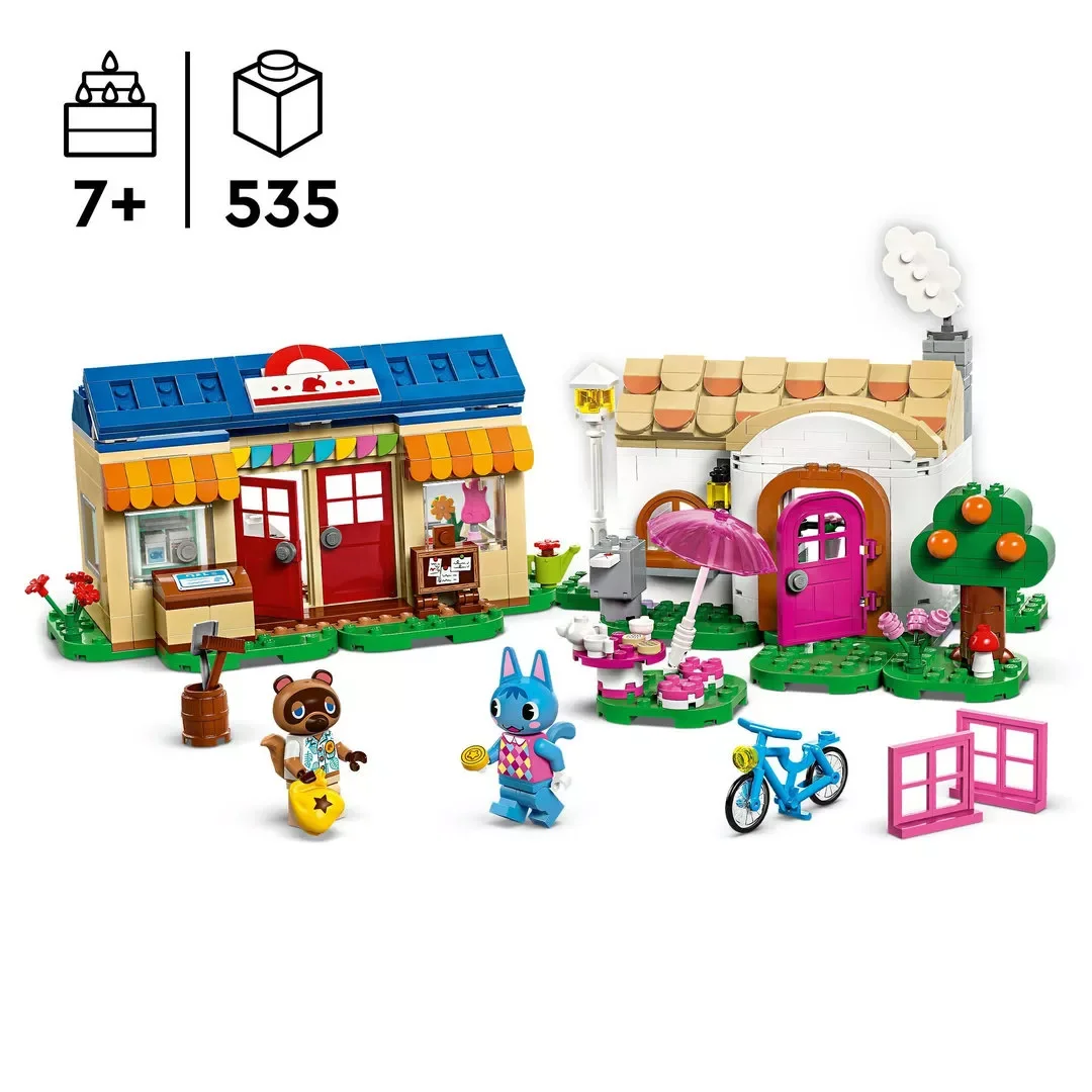 LEGO 77050 Animal Crossing Nooks Laden und Sophies Haus Spielzeug mit Figuren