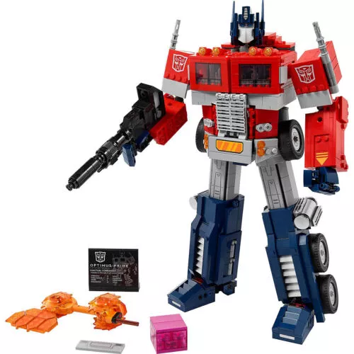 LEGO 10302 Icons Optimus Prime, Set Transformers Figur, Roboter und LKW 2-in1 Modell, Modellbausatz für Erwachsene,