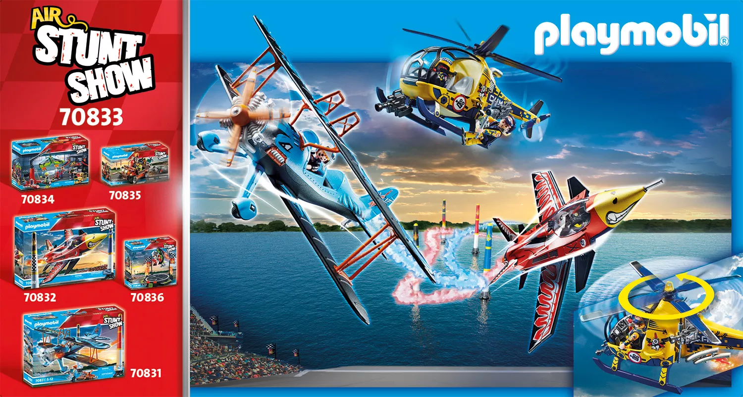 PLAYMOBIL 70833 Air Stuntshow Filmcrew-Helikopter