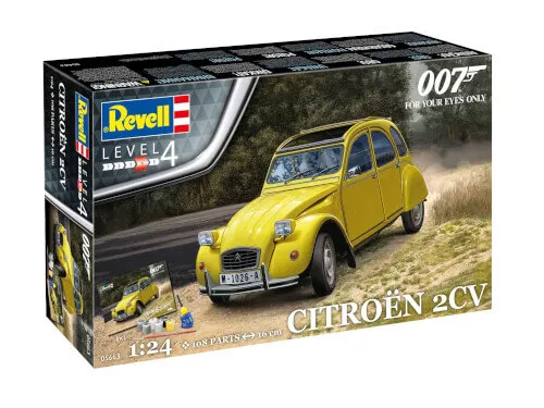 Revell 05663 Geschenkset James Bond Citroen 2 CV 1:24