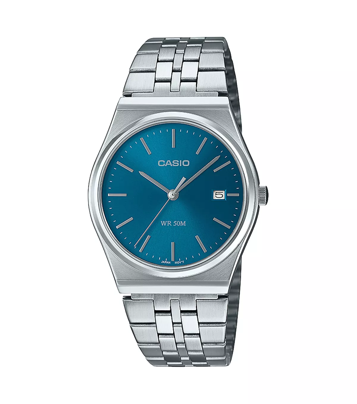 CASIO MTP-B145D-2A2VEF Uhr, Casio Collection, Silber/Blau